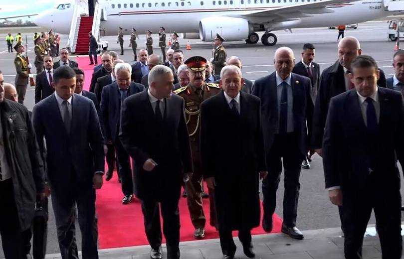 Le président irakien Abdul Latif Rashid est arrivé en Arménie