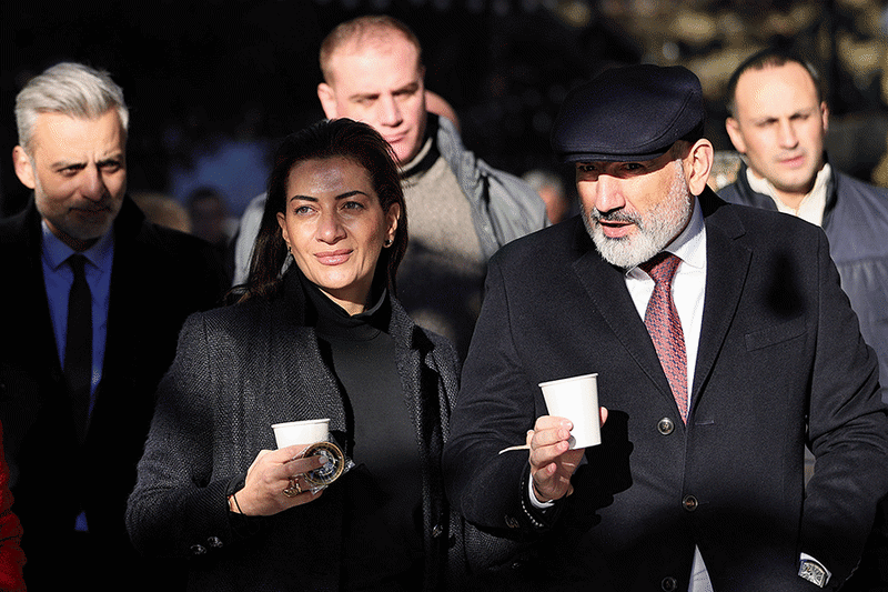 Le Premier ministre et sa femme assistent au concert en plein air du Nouvel An