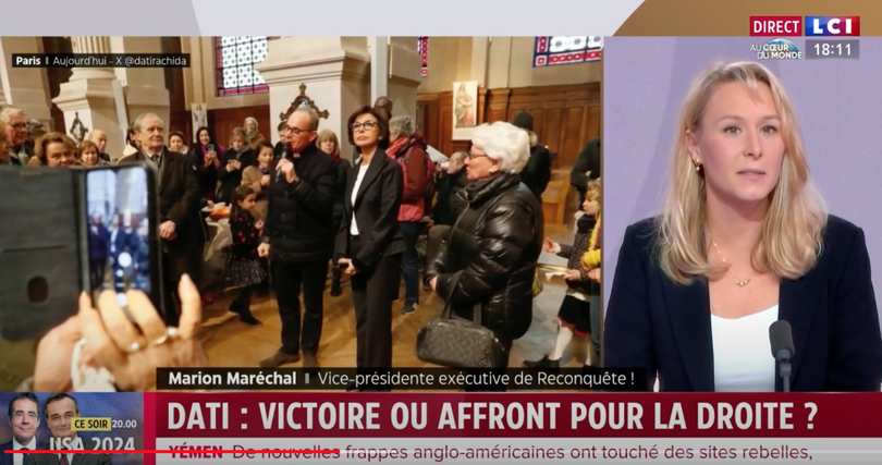 Marion Maréchal tacle Rachida Dati à propos de l’Arménie