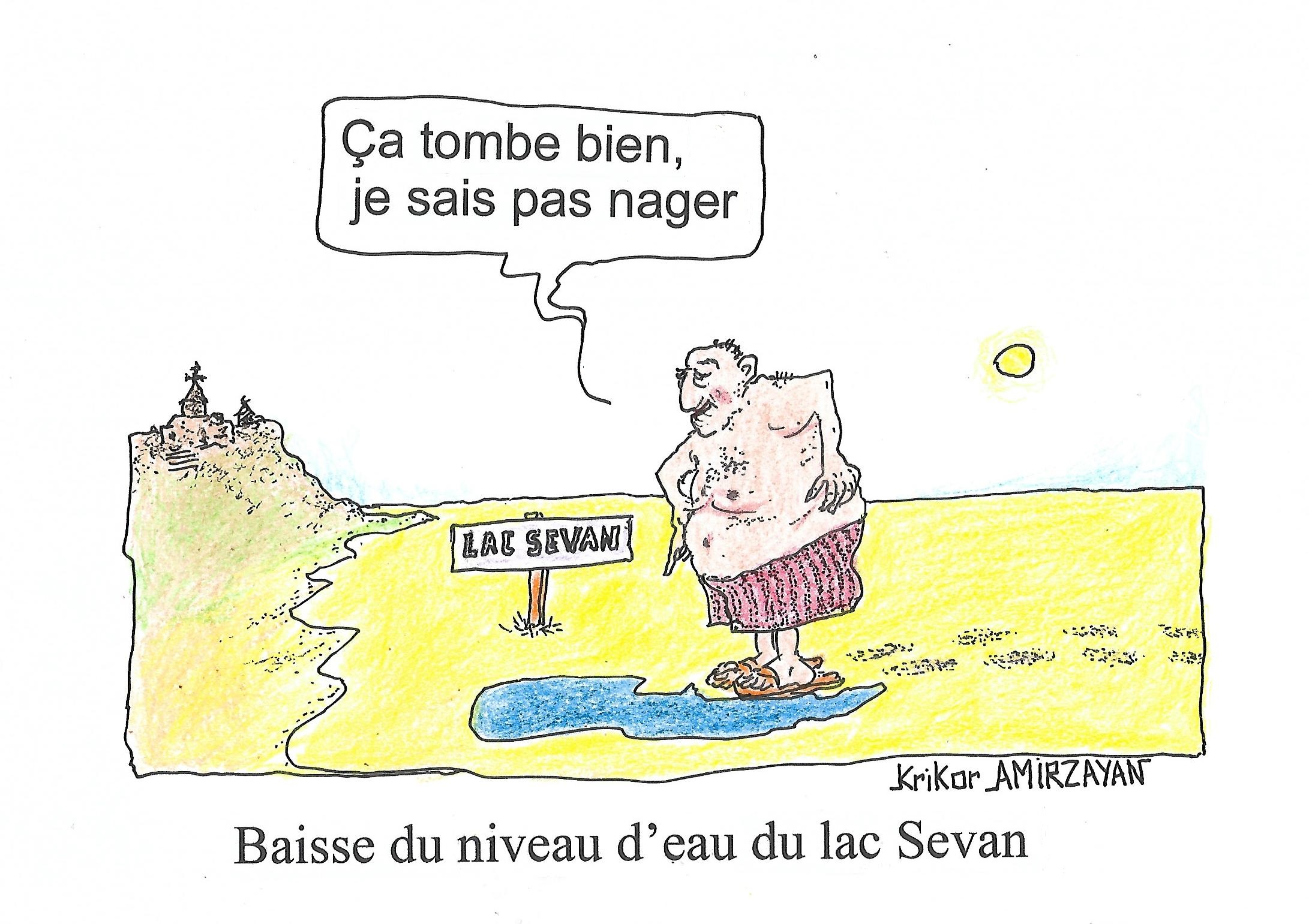 Le niveau du lac Sevan a baissé a baissé de 11 cm en un an et continue sa baisse