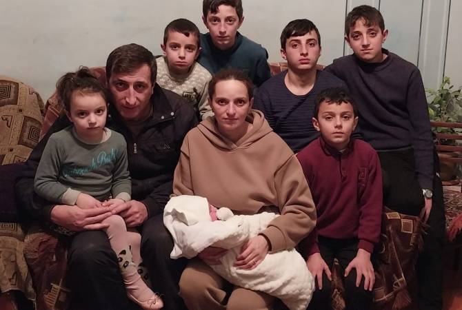 Le septième enfant est né dans la famille de Davit Aspaturyan, habitant de Martouni en Arménie