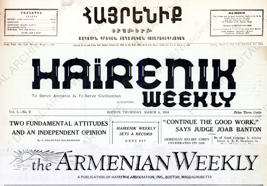 Bon Anniversaire The ARMENIAN WEEKLY