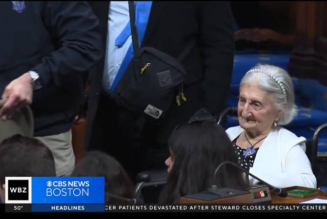 Une Arménienne de 109 ans, Mary Vartanian, qui a survécu au génocide des Arméniens a été honorée aux États-Unis