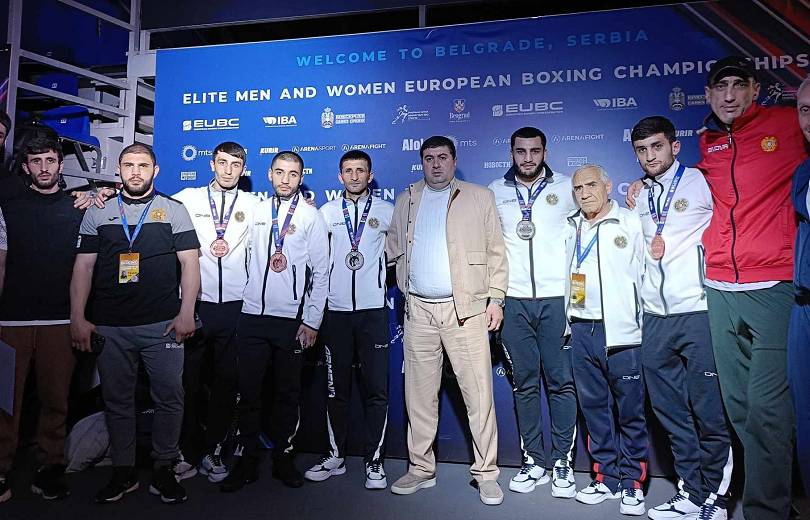 2 médailles d’argent, 5 médailles de bronze pour l’équipe d’Arménie de boxe aux Championnats d’Europe à Belgrade (Serbie)