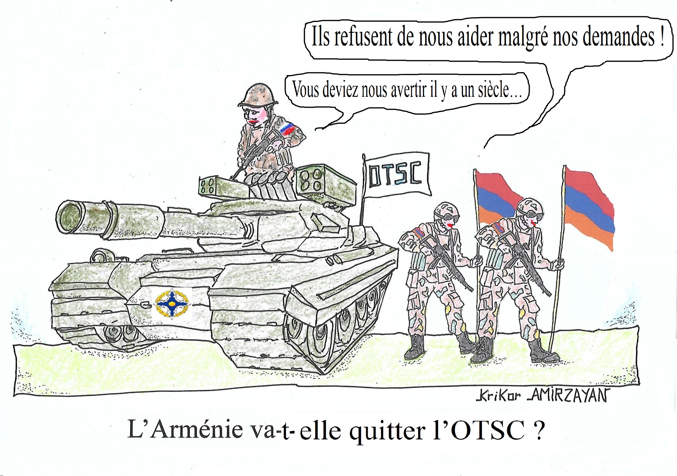 Pour se retirer de l’OTSC, une notification doit être envoyée au moins 6 mois à l’avance et l’Arménie n’a pris aucune nouvelle mesure affirme Moscou