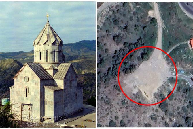 L’Azerbaïdjan a complètement détruit l’église Sourp Haroutioun (Sainte-Ascension) de Berdzor en Artsakh occupé