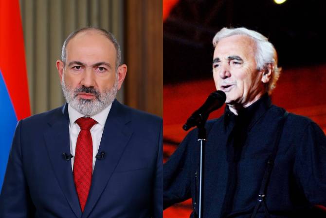 Message du Premier ministre à l’occasion du 100e anniversaire du Héros national d’Arménie, Charles Aznavour