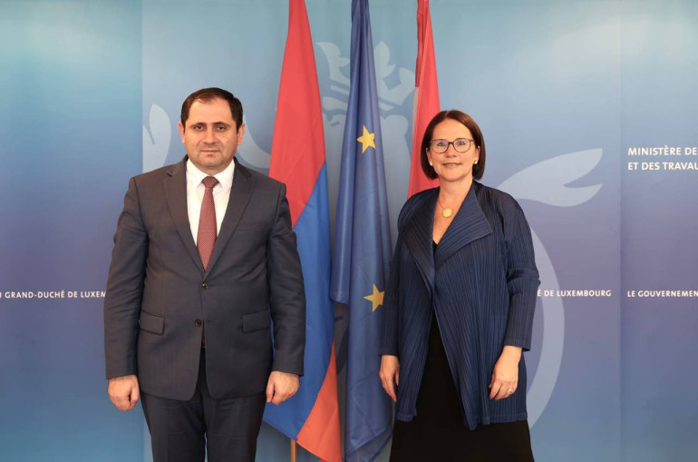 Le ministre arménien de la Défense Suren Papikyan a rencontré la ministre luxembourgeoise de la Défense