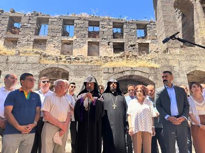 Début des travaux de restauration de l’église arménienne Sourp Sarkis de Diyarbakir (Tigranakert l’arménienne)