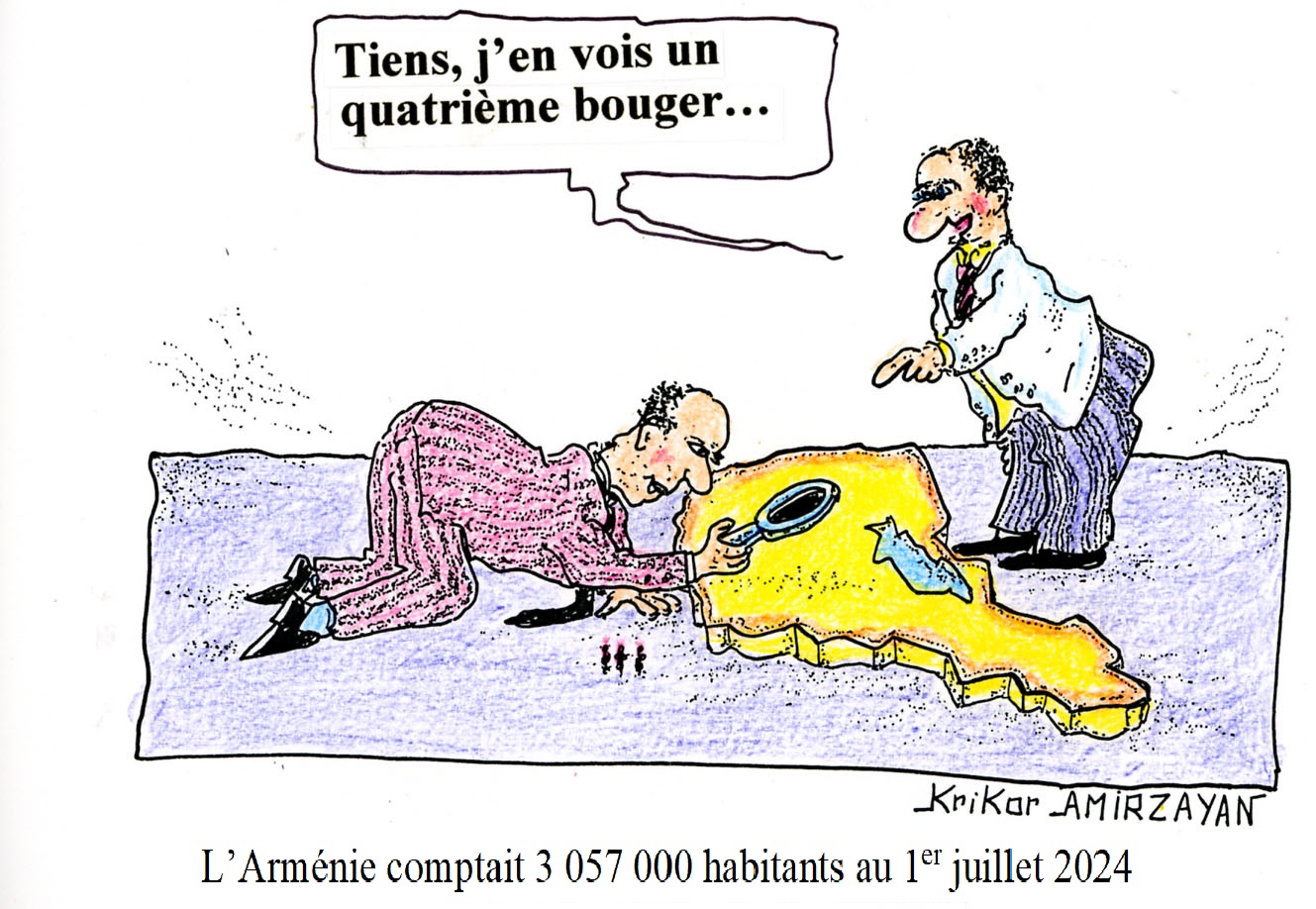 Au cours du premier semestre la population de l’Arménie a augmenté de 112 000 personnes et s’établit au 1er juillet à 3 057 000 personnes