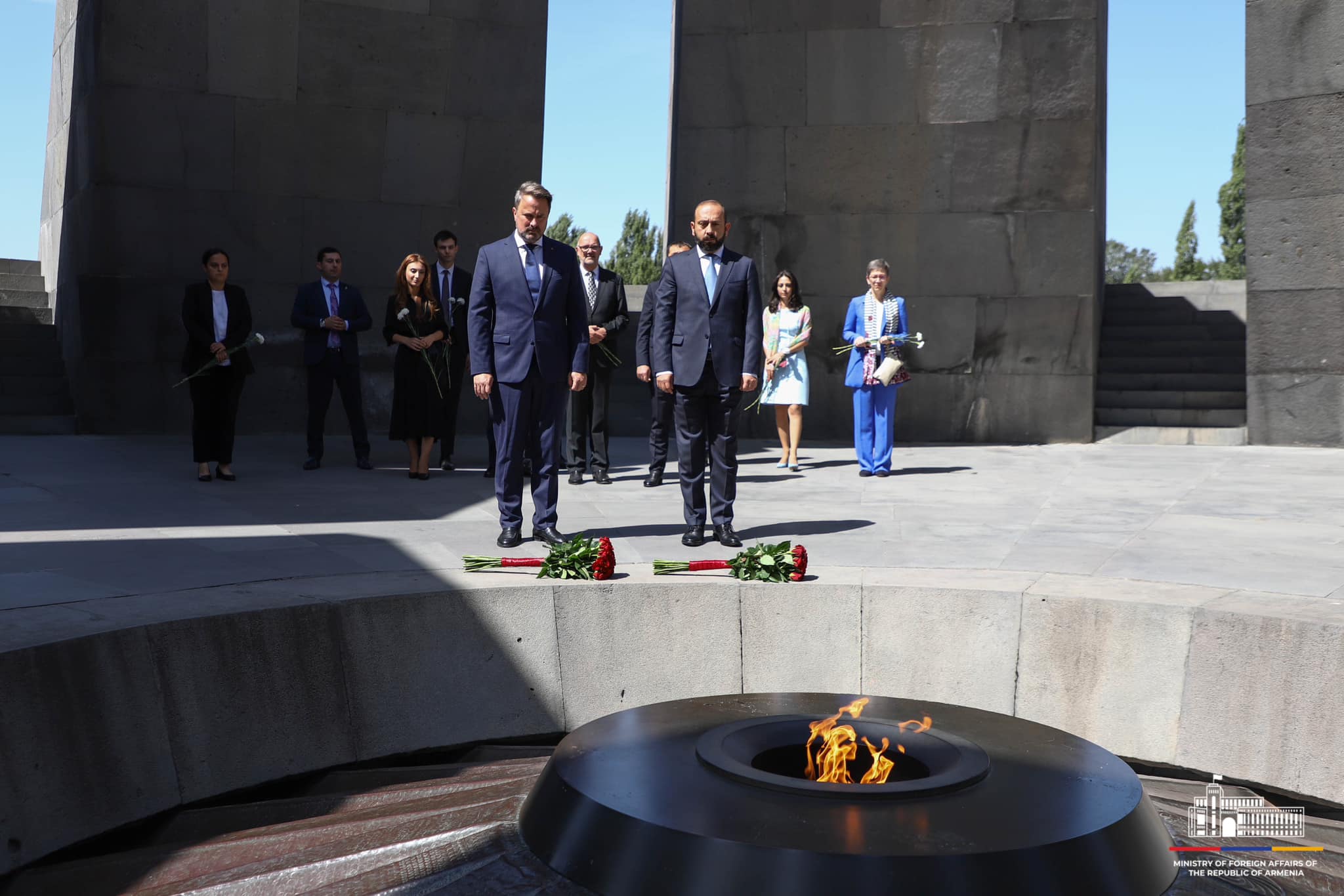 Le ministre des Affaires étrangères du Luxembourg a rendu hommage à la mémoire des victimes du génocide des Arméniens à Yerevan