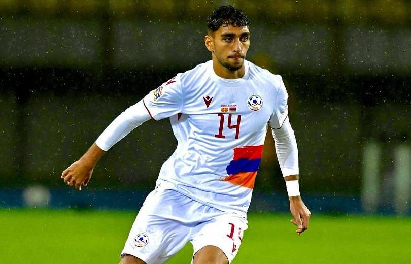 Gor Manvelyan (22 ans) ancien joueur du FC Nantes a fait ses débuts dans l’équipe nationale d’Arménie lors du match Macédoine du Nord-Arménie