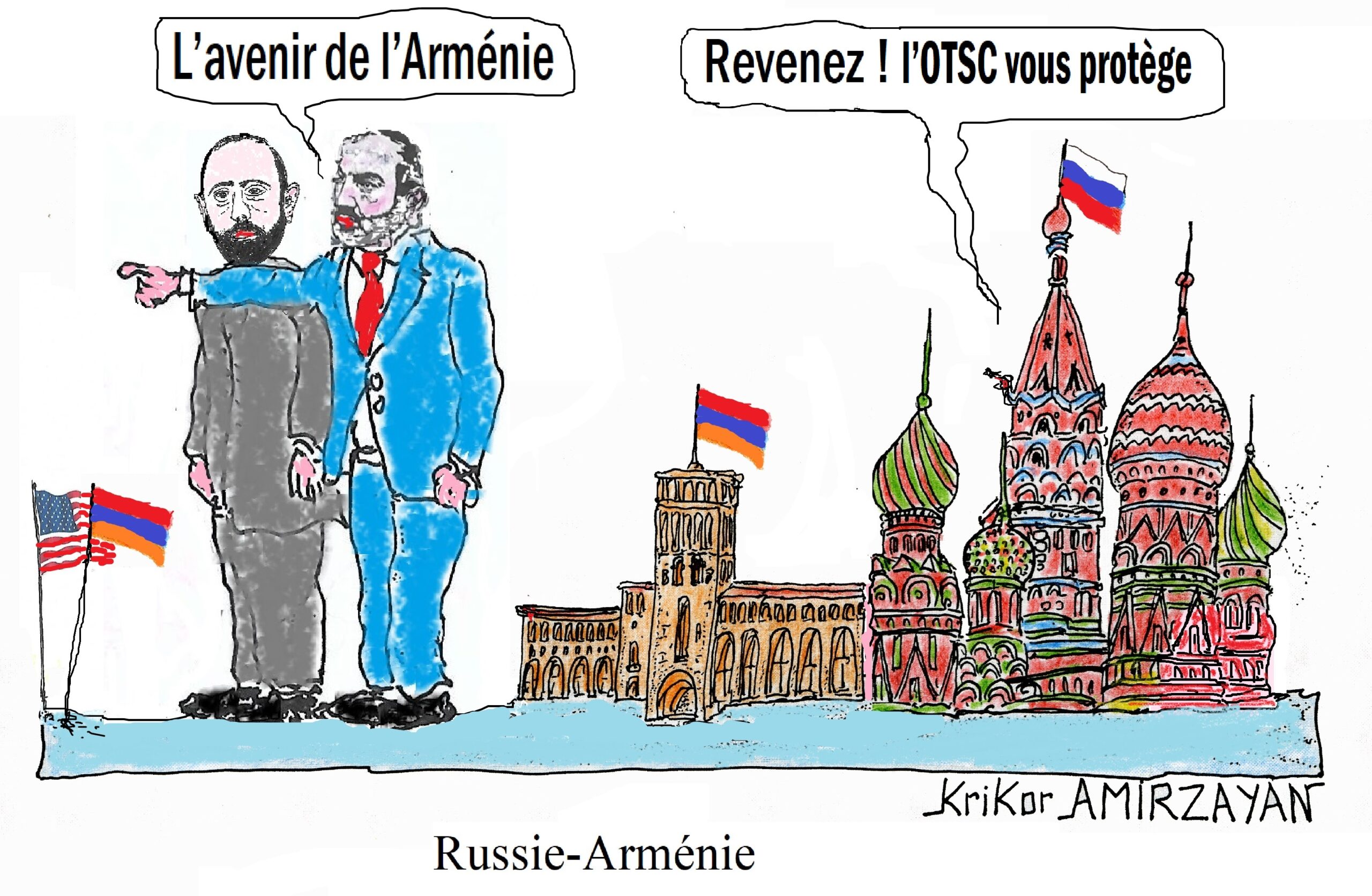 Nous sommes totalement en désaccord avec les critiques du Premier ministre arménien, l’OTSC ne présente aucun danger pour l’Arménie affirme Moscou