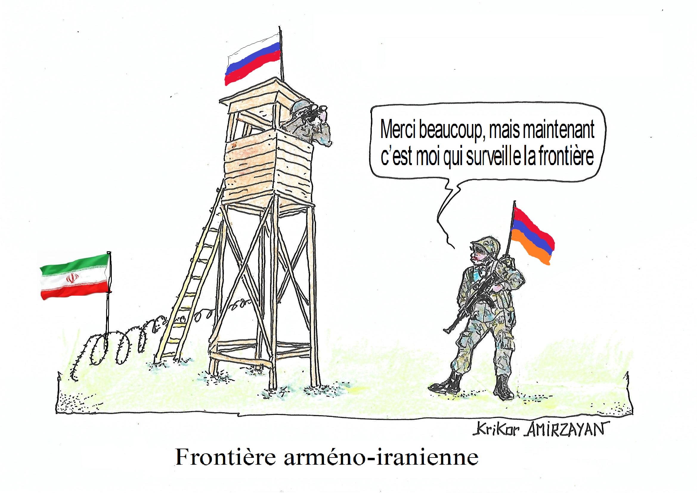 À partir du 1er janvier, les gardes-frontières russes quitteront le point de contrôle de la frontière entre l’Arménie et l’Iran