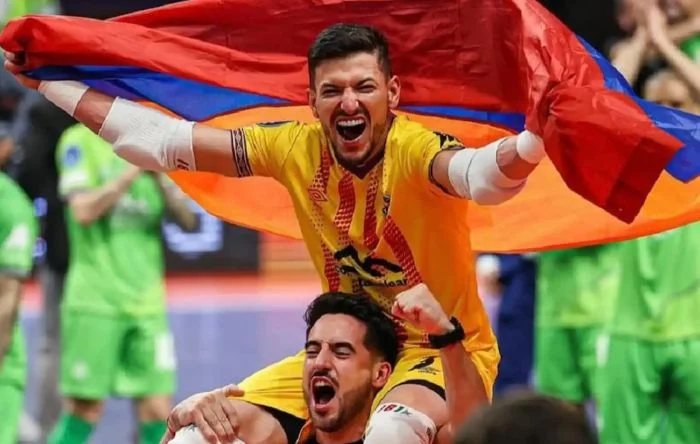 Le gardien de l’équipe d’Arménie de futsal, Luan Müller vainqueur de la Coupe Intercontinentale avec « Palma Futsal »