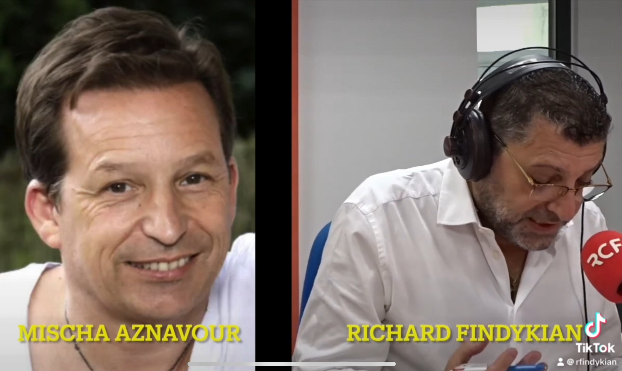 Richard Findykian reçoit Mischa Aznavour