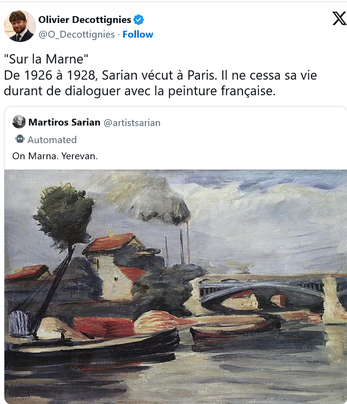 Martiros Sarian vécu à Paris