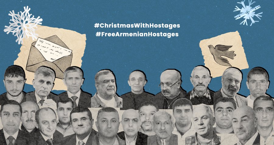 Free Armenian Hostages : le Noël des 23 otages arméniens à Bakou