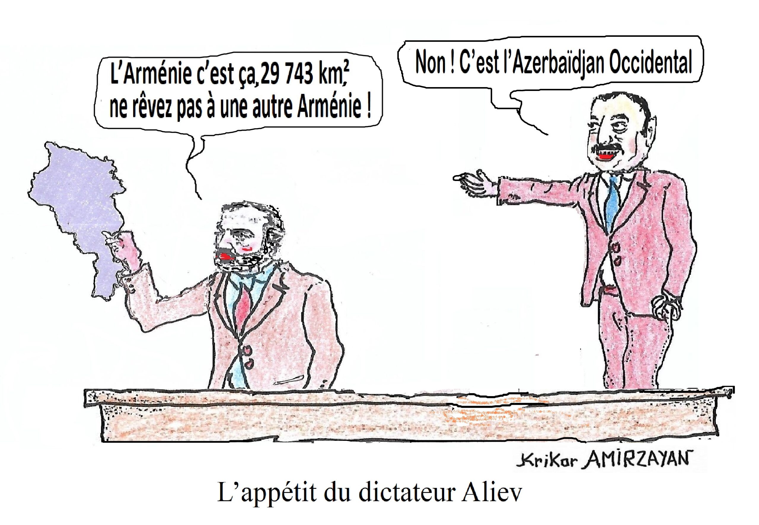 Les rêves d’une grande Arménie « mythique » entravent la réalisation d’une paix durable affirme Aliev qui rêve quant à lui d’un « Grand Azerbaïdjan »